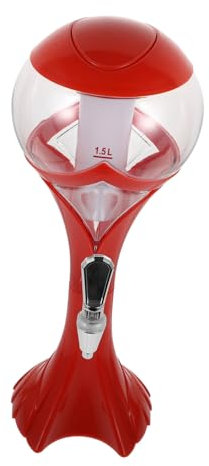Leuchtender Cocktailspender mit Eisstielen 1,5l aus Kunststoff