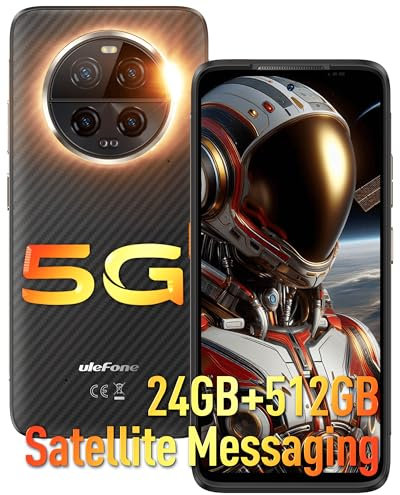 ulefone Armor 23 Ultra 5G Handy, bruchsicher, 24 GB + 512 GB, 50 MP + 50 MP + 50 MP + 64 MP Nachtsicht, Octa-Core, 6,78 Zoll FHD+, 5280 mAh Android 13 Smartphone 5G bruchsicher Fingerprint/NFC/2 Jahre