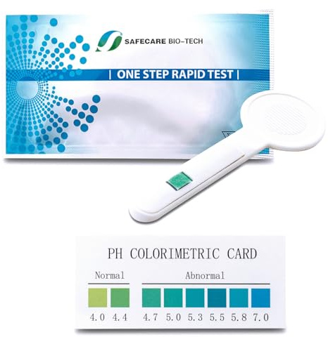 5 x vaginaler pH-Sebsttest I Zur Früherkennung bakterieller Infektionen I Schwangerschaftsvorsorge I Blasensprung II Bakterielle Vaginose I Inklusive Farbkarte zum genauen und hygienischen Ablesen