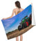 Mikrofaser Strandtuch Landwirtschaftlicher Traktor Groß 100x200 cm, 3D Bauernhof Badetuch für Erwachsene Weiches Leicht Handtuch Schnelltrocknend Sandfreies Strandhandtuch