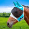 Glamifyr Fliegenmaske Pferd Fliegenmaske Pferd Warmblut,Fliegenhaube Pferde Klettverstellung Pferde Fliegenmaske,Fliegenmaske Kaltblut,Fliegenmaske Pferd Kaltblut Ohrenschutz Atmungsaktiv (Blau M)