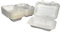 PBK Pack Of 50 Bagasse Large Box (9x6 Inch), 900ml, Biodegradable, Compostable And Disposable Takeaway Food Containers (9 x 6 - 50 Pack)
