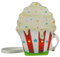 SLXLYH Umhängetasche, Crossbody-Tasche für Damen, Mädchen, Cupcake-Tasche, PU-Umhängetasche, kleine Cupcake-Geldbörse, Handy-Umhängetasche, verstellbarer Schultergurt, weiß, Einheitsgröße