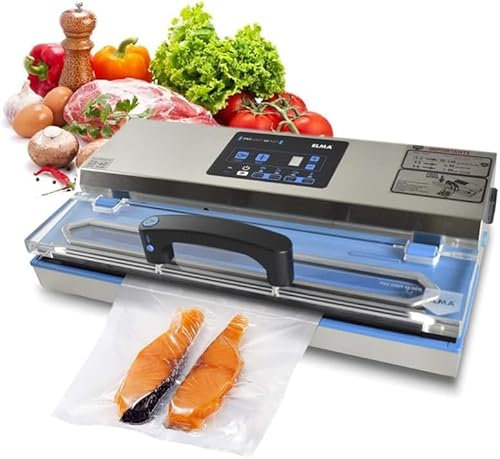 ELMA Envasadora al Vacío Profesional Digit 40 NEO II | 550W, Barra de Sellado 40 cm, Uso Intensivo, Conservación de Alimentos, Compatible con Recipientes Externos de Vacío