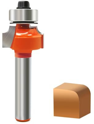 glryd Abrundfräser 8mm Schaft，Radius 2mm，Rundfräser für Oberfräse mit Kugellager，Abrundfräser für Holzbearbeitung，Kantenfräser Radiusfräser Holzfräser