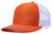 Unisex Trucker Cap Baseball Cap Verstellbar Sonnenhut Baseballkappe Mütze Basecap,Trucker-Kappe Snapback Schirm Mütze,mit luftdurchlässige Mesh Rückseite,für Outdoor Sommer Freizeit,Orange+Weiß