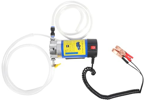 Cutycaty Pompa di aspirazione dell'olio 12V 100W Pompa diesel Pompe del carburante Pompa dell'olio Pompa di travaso elettrica carburante-acqua per olio motore e diesel per auto
