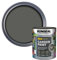 AOC24 Garden Fence Paint 750ml – Multi-Surface Exterior Paint for Wood, Brick, Metal, Stone & Terracotta – Waterproof, Resists Fading, Matt Finish for Sheds, Fences, Garden Furniture Charcoal Grey