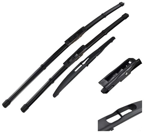 RSEHB Coche Limpia Parabrisas,Coche Escobillas Limpiaparabrisas,para Renault Scenic 2/Grand 2005-2009,Resistente Agua y al Polvo Escobilla Coche Durable