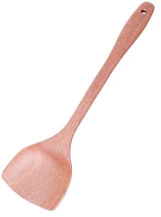 LIFKOME Spatule Bois Résistante Haute Température Pour Cuisine Longue Poignée Ergonomique Ustensile De Cuisson Antiadhésif Pour Maison Et Wok