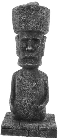 Luxshiny Römische Moai Kopf Statue Aus Stein Antike Ägyptische Skulptur Als Aquarium Dekoration Und Steingarten Verzierung Langlebig Detailreich Fürs Zuhause Und Büro