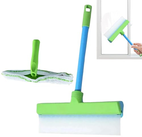 Recyclable Silicone Window Squeegee Kit, Window Cleaning Tool Kit, Shower Aqueegees for Glass Doors, Win-dow Washing Equipment for Walls, Car Windshields, Kitchens