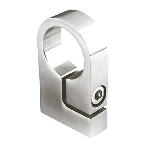 Edelstahl Rohrhalter Klemmhalter Pfostenhalter für Rohr Ø 42,4 mm