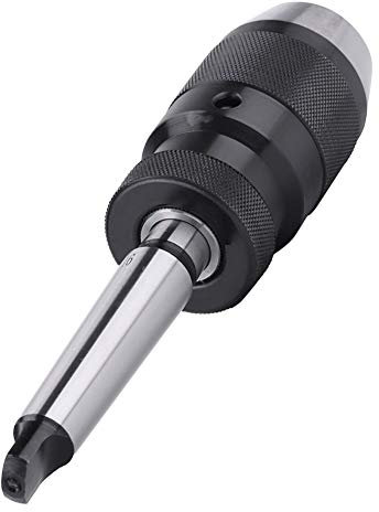 Drill Chuck - Keyless Drill Chuck,0-13mm 1/2 Steel Self-Tightening Keyless Lathe Drill Chuck and MT2-B16 Arbor (1Pc)