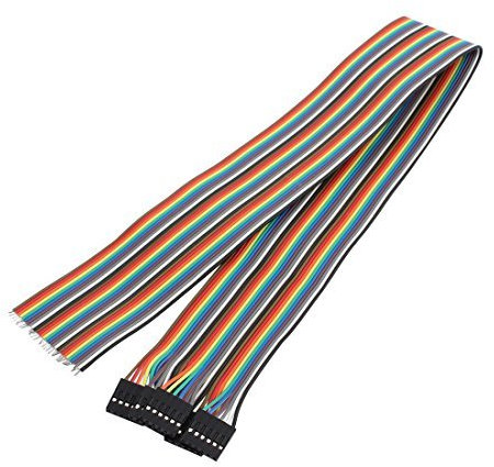 N/A 10 Stück 6P Jumper Wires Single Female Head Ribbon Kabel Pi Pic Breadboard 50 cm lang