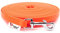 Twinkys Dog Style Hundeleine Schleppleine Wasserabweisend 15 mm breit für Hunde bis 50 kg OHNE Handschlaufe 3 Meter Neon Orange Made in Germany