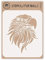 Adler Kopf Schablone 11,43 x 13,97 cm (S) - Dekorative Vogel Tier Wildlife Wandschablonen für Malerei Schablone
