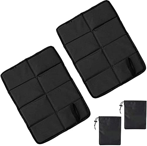 Anyingkai 2 Stück Sitzkissen Outdoor Faltbar, Sitzunterlage Outdoor Kinder, Sitzkissen Wandern Wasserdicht mit 2 Aufbewahrungstasche, Für Spielplatz Camping Wandern Picknick