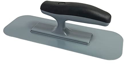 Hanroy Plastic Trowel with Black Comfortable Grip Handle, Includes 3.5 x 9.5'' Finishing Trowels, Lightweight Mounting, Round End, Suitable for Scrape,Plastering and Paint Walls(D1147)