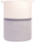 Baumwollseilkörbe biologisch abbaubar AufbewahrungsOrganizer für Wäsche Spielzeug MakeupDecke Babyartikel Zimmerpflanzen Garten Blau Beige Rosa Weiß Körbe für Dekoration (groß grau und weiß)