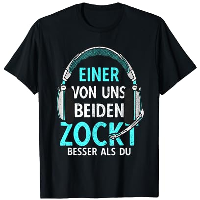 Gamer PC Gaming Headset | Spielekonsole Zocker mit Kopfhörer T-Shirt