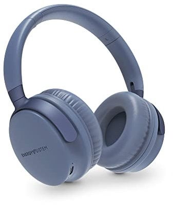 Energy Sistem Headphones Style 3 Denim Auriculares Inalámbricos Cascos Plegables (tecnología inalámbrica Bluetooth® 5.1, Deep Bass, HQ Voice Calls, Long Battery Life: 25 h) - Azul