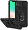 Hitaoyou iPhone XS Max Hülle Mit Kameraabdeckung & Ständer - Militärqualität Stoßfest Heavy Duty Schützende Magnetische Hülle für 6,5 Zoll