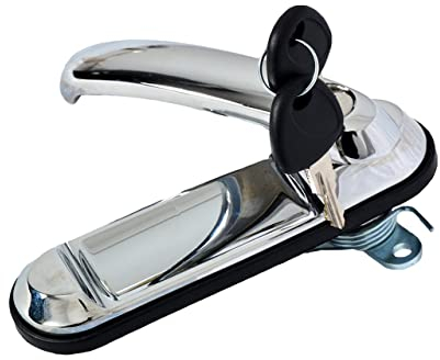 ROXFORM Stainless Steel Hardtop Canopy Tailgate Locking Handle - Scratch Proof and Glossy Type - Rear Door Lock Combinations - Fit for All European Trucks - Silver