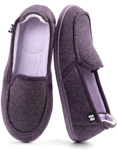 RockDove Chausson à Capuche Bicolore pour Femme avec Semelle Intérieure Amovible, 42 EU, Aubergine