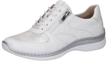 CAPRICE Comfort Damen Sneaker flach mit Reißverschluss Freizeit