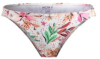 Roxy Printed Beach Classics - Bikiniunterteil mit tiefem Bund für Frauen Weiß