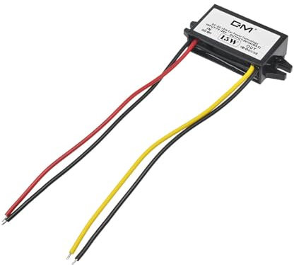 DC 12V to 5V 3A 15W Buck Converter Module, Aideepen Car Power Converter Power Adapter with Wire Interface