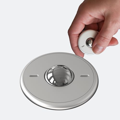 ONO Scroller – Hand-Fidget-Spielzeug für Erwachsene, hilft Stress, Angst, Verspannungen abzubauen, fördert Fokus, Klarheit, kompaktes, tragbares Design, Aluminiumgrau