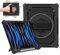 ROISKIN For iPad Pro 12.9 inch 2022/2021/2020/2018 Case,iPad Pro 12.9 6th/5th/4th/3rd Generation with 360° Stand & Hand Strap & Pencil Holder (Black)