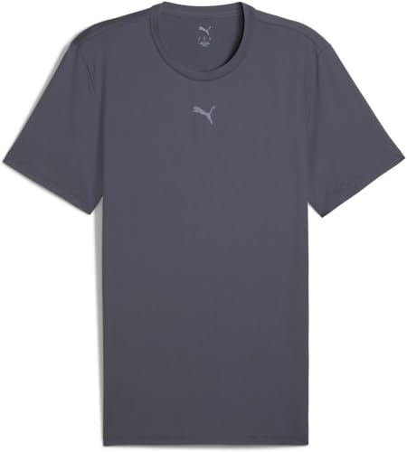 Puma Unisex M CLOUDSPUN Soft Branded Tee T-Shirts, Galactic Gray,