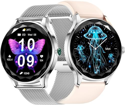 BOCLOUD Smartwatch Damen Herren, Smart Watch für iPhone Android Handy IP68 wasserdichte mit Blutsauerstoff/Herzfrequenz/Schlafüberwachung, Fitness Tracker mit Mehrere Sportmodi