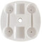 Beach Umbrella Table,4 Drink Holders and Tray Slots | Adjustable Umbrella Hole Table Holds Drinks, Snacks For Beach, Patio Umbrellas