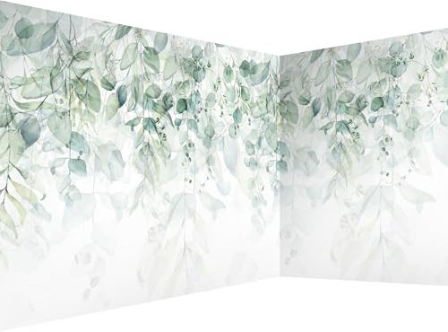 murando - selbstklebende Eckfototapete Wald 539x250 cm Tapete Wandtapete Klebefolie Dekorfolie Tapetenfolie Wand Dekoration Wandaufkleber Wohnzimmer Landschaft Natur grün Baum b-C-0615-a-h