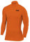 TCA Herren SuperThermal Baselayer Langarmshirt, Kompressionshirt mit Stehkragen - Orange, S