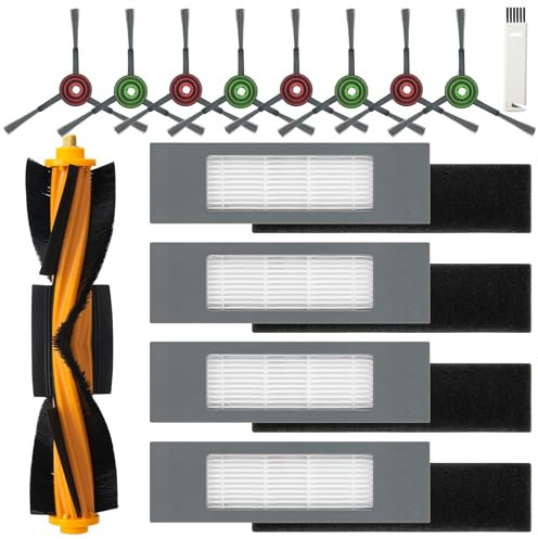 14er/set Ersatzteile Zubehör für Ecovacs Deebot N8 / N8+ / N8 Pro / N8 Pro+ / T9 / T9+ / N10+ / T8 / T8+ / T8 AIVI/OZMO 950, 1 Hauptbürste 4 Filter 8 Seitenbürsten 1 Reinigungsbürste
