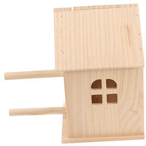 BELLIFFY Kasten Vogelterrarium Papageienzubehör Spielzeug Papagei Zubehör Für Die Vogelzucht Vogelnest Haustiervögel Nisten Vogelzubehör Zubehör Papagei Garten Vogelhaus Hölzern
