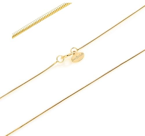 Louis Ciocchetti dal 1887- Catenina Argento 925 Sottile, Fine, Collana donna, Uomo, Collanina Maglia Coda di topo o serpente, ideale per ciondoli, made in italy