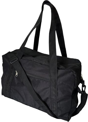 Dafape 25L Sporttasche, Weekender Reisetasche Reisetasche Gepäcktasche für Reisen Sport Yoga Wandern Camping Männer Frauen (Schwarz)