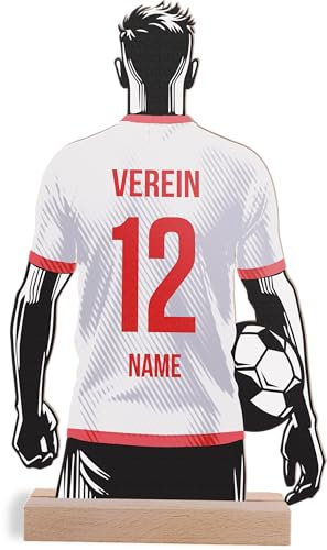 Leipzig Geschenk personalisiert - Leipzig Fanartikel: Holzbild - Leipzig Geschenke, Leipzig Geschenk für Männer, Frauen und Kinder, Leipzig Geburtstagsgeschenk, Fussball Geschenke Jungen, Leipzig Fan