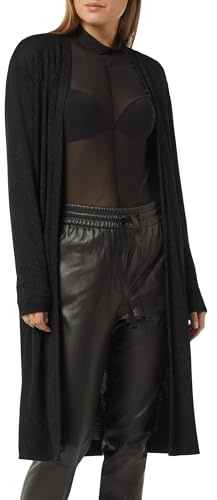 Comma Langer Jersey-Cardigan mit Metallic-Effekt