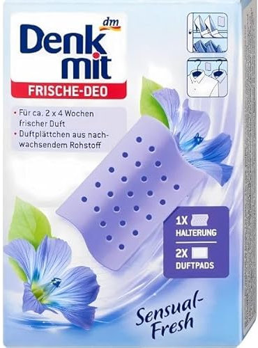 Mülleimer Deo Duftplättchen, bis zu 4 Wochen Frische, Frische Brise Duft, selbstklebend, für Mülleimer-Deckel, Schuhschränke, Kleiderschränke, Badezimmer, Katzenhaus (Sensual Fresh)