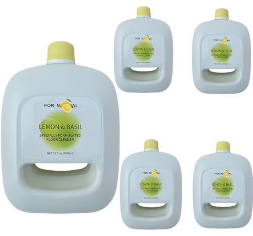 Reinigungsmittel Für Saugwischer Kompatibel Mit Narwal Freo/Freo X Ultra 930 Ml Reinigungsmittel Mit Zitronenduft Bodenreiniger Kompatibel 5 Stück