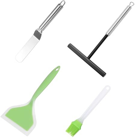 Pancake Tools Set - 4-Piece Non-Stick Kitchen Utensils for Cooking, Baking, Pancake Maker Tools with Durable Handle