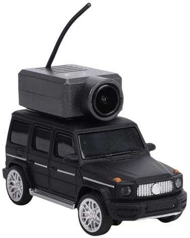 Bewinner RC-Auto mit HD-FPV-Kamera, Drift-Rennwagen Im Maßstab 1:64 mit Umgebungslicht, 3 Geschwindigkeitsmodi, Echtzeit-Videoübertragung, Fern-App-Steuerung für Indoor-Rennen