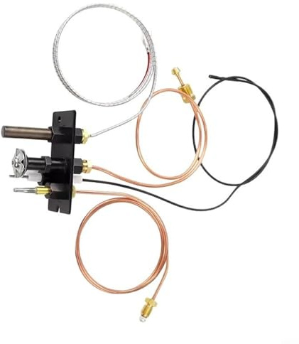 TONIXY Kit di conversione per caminetto con termocoppia, bruciatore pilota a termopile da 91,4 cm per gas naturale GPL, compatibile con maestoso per getti del Vermont per monessen per temco